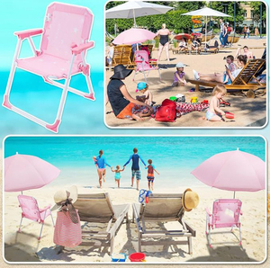 Commercio all'ingrosso <span class=keywords><strong>portatile</strong></span> all'aperto Picnic pieghevole reclinato leggero campeggio pieghevole bambini <span class=keywords><strong>sedia</strong></span> a spiaggia con ombrello - Product Image 6