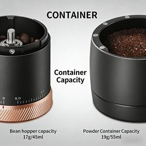 Cordless Portable Coffee Rechargeable Adjustable Aluminum Coffee Mill for Outdoor Use - Product Image 3