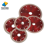 Lame de scie diamantée turbo super fine de 110 mm (4,3 pouces) avec disque de coupe en maille X pour carrelage en porcelaine, céramique, granit, marbre