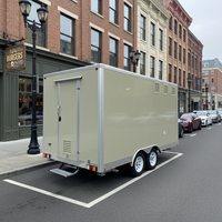 Camion de restauration rapide mobile personnalisé en fibre de verre, neuf, entièrement équipé pour café de rue, hamburgers, glaces, crêpes et frites
