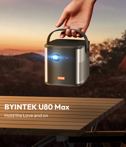 Byintek U80 Max Portab Kích thước bỏ túi hometheater Máy chiếu mini 3D 4K 3LED DLP HD đầy đủ Wifi androfid 11.0 60fps độ sáng cao - Product Image 5