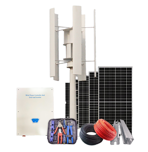 เครื่องกำเนิดไฟฟ้าขนาดเล็ก 5 กิโลวัตต์ แบบแกนตั้ง CE Low Start Wind Speed 48V HYBRID พร้อมระบบ DEYE Hybrid - Product Image 1