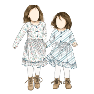 थोक अलग-अलग पैटर्न बहन स्कर्ट लंबी आस्तीन वाली फ्लैन्ट्स ड्रेस ड्रेस ड्रेस ड्रेस के लिए शानदार ड्रेस - Product Image 3