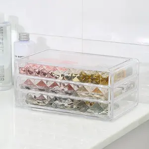 Großhandel Kommode Kosmetik Schmuck Aufbewahrungsschublade Kosmetik Gesicht Pinsel Kunststoff Make-up Organisator