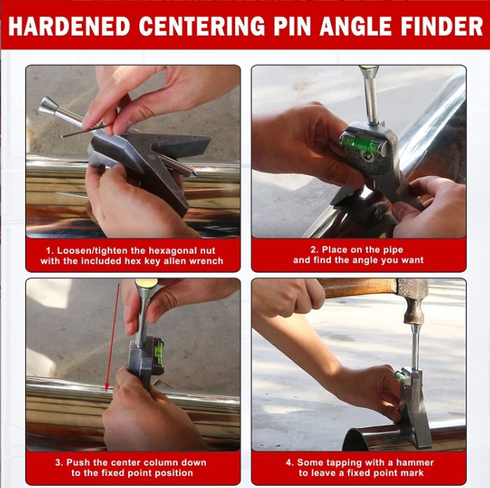 Pipe Marking Center Tool Pipe Center Finder Locate And Mark The Center