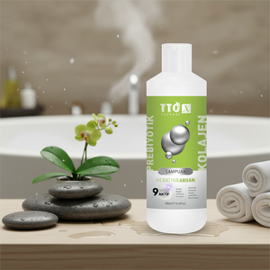 Shampooing unisexe hydratant et nourrissant TTO-X prébiotique et collagène, kératine et argan 500 ml - Product Image 3