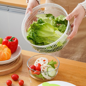 Outil de cuisine manuel multifonctionnel en plastique Laveuse de légumes <span class=keywords><strong>à</strong></span> main Sécheuse de fruits <span class=keywords><strong>Essoreuse</strong></span> de <span class=keywords><strong>salade</strong></span> pour la préparation de <span class=keywords><strong>salade</strong></span> de fruits - Product Image 2