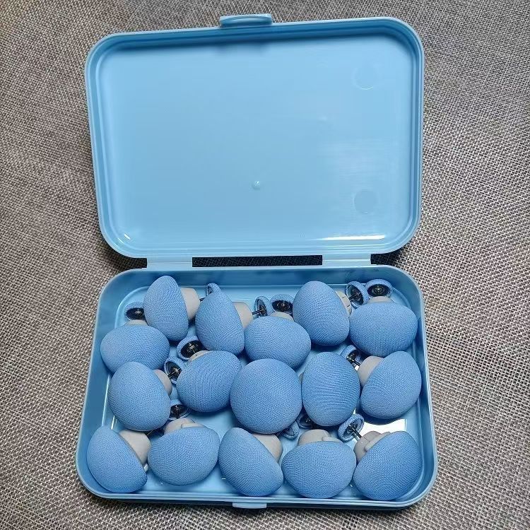Boîte de rangement bleue de 16 pièces avec épingles en tissu et aiguilles en acier