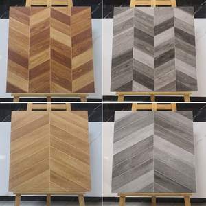 Versailles Retro Parquet Fish Bone Wood Tile 600x600 Antidérapant Tout en céramique pour la vie moderne Carreau en bois massif pour haut de gamme - Product Image 3