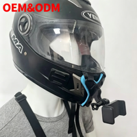 Support de menton pour casque de moto, kit de prise de vue pour téléphone portable, GoPro, sangle de fixation pour mentonnière de casque