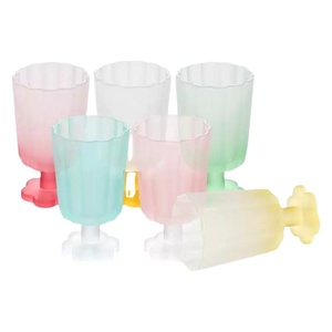<span class=keywords><strong>Bicchieri</strong></span> Personalizzati Resistenti al Calore e Lavabili in Lavastoviglie, Moderni, a Strisce, Satinati, Colorati, con Fondo a Forma di Fiore <span class=keywords><strong>per</strong></span> <span class=keywords><strong>Caffè</strong></span> e Vino - Product Image 1