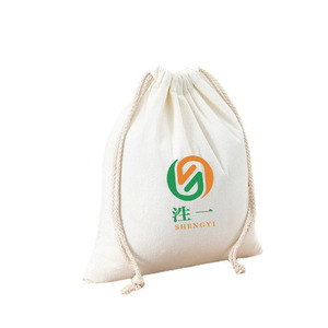 Customized Logo Size Storage Packaging Drawstring Jewelry Bag 10oz Canvas Cosmetic Gift Bag Recyclable Double <b>String</b> - Product Image 6