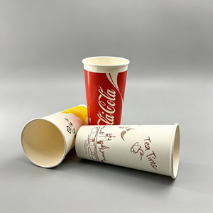 Vaso de papel con revestimiento de PE de alta rigidez con tapas, impresión de 0-8 colores, tamaño personalizado para café caliente, leche, té, fabricante, compra al por mayor - Product Image 1