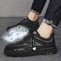 Chaussures de sport décontractées pour hommes, légères, respirantes, en maille, à lacets, couleur unie, tendance, pour le printemps