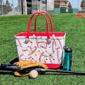 Extra <b>Large</b> Rubber Tote <b>Bag</b> with Protective Zipper Pouch Rubber <b>Beach</b> Tote <b>Bag</b> with Pocket Baseball Bogg <b>Bag</b> - Product Image 4