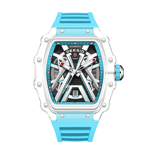 Dessio Men's Luxury <b>Skeleton</b> <b>Automatic</b> Mechanical <b>Watch</b> with Original Movement Custom Logo Wrist Replacement Parts - Product Image 3