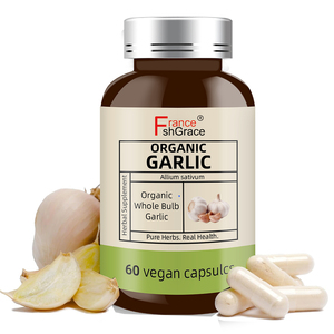 Fabricant de compléments alimentaires à base d'ail, complément à base d'ail puissant et extra fort, bulbe entier, soutien immunitaire, 60 capsules d'ail végétaliennes - Product Image 1