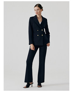 Conjunto de <span class=keywords><strong>Traje</strong></span> <span class=keywords><strong>Formal</strong></span> <span class=keywords><strong>para</strong></span> <span class=keywords><strong>Mujer</strong></span>, Color Negro, Casual, Profesional, Elegante, de Alta Gama, <span class=keywords><strong>para</strong></span> Entrevistas y Uso Diario - Product Image 1
