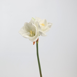 YOPIN-7830 Vente en gros de fleurs artificielles d'<span class=keywords><strong>amaryllis</strong></span> à 3 têtes, fleurs au toucher réel pour la décoration intérieure, fleurs artificielles - Product Image 4