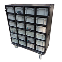 Valise de transport mobile KKMARK en aluminium avec tiroirs Euro et table de travail pour événements sportifs et tournées de concerts