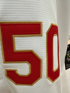 Broderie en gros # 17 Ohtani # 22 Kershaw # 8 <span class=keywords><strong>Hernandez</strong></span> # 50 Betts # 5 Freeman # Maillot de baseball Champion Yamamoto 2025 n°18 - Product Image 5