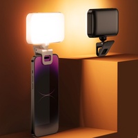 Anneau lumineux LED portable rechargeable 1000 mAh, idéal pour téléphones portables, tablettes, mini-selfies et éclairage de vlog