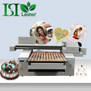 LSTA1A2-001 2022 Nieuwe Snelle Afdruksnelheid 6560 6590 Cmyk Eetbare Decoreren Voedsel Printer A1 Cake Foto Voedsel Drukmachine