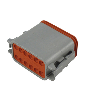 Разъем DT06-12SA, 12-контактный, в корпусе, для автомобильной электропроводки, серый, оригинал - Product Image 1