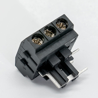 SCED Vente Chaude PBT UL90 V-0 Noir Bornier 3 Pôles CUL CE VDE Haute Qualité Euro Bornier
