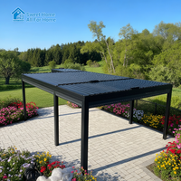 Pergola extérieure en aluminium sur mesure Sweet Home, de haute qualité, robuste, abri de patio facile à installer, revêtement poudré pour jardin