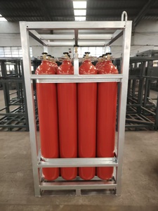 Estante de Paletización para Cilindros de Gas Industrial de Acero de Alta Calidad Personalizable para 12 o 16 Cilindros de OXÍGENO - Product Image 1