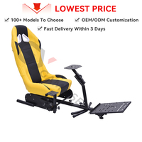 GY031 Placa de pedal ajustable ODM OEM Simulador de carreras Sim profesional Silla de movimiento de cabina para PC,Wii,Logitech G25,G27,G920,G29