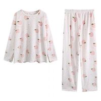 Nouvel ensemble de pyjama d'hiver 2025 à motif de dessin animé - Tenue d'intérieur en flanelle corail épaisse et douce, taille unique, ensemble deux pièces mignon pour femmes et filles