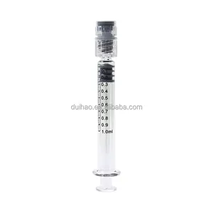 Seringa de vidro anti-vazamento Luer, 5ml, 1ml, seringa conector para artes e ofícios, líquidos, óleos, laboratório