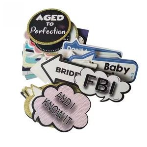 Properti Foto Ulang Tahun/pernikahan PVC kustom dengan cetakan Digital-dekorasi pesta genggam ringan lemari foto gaya Anime/Romantis - Product Image 5