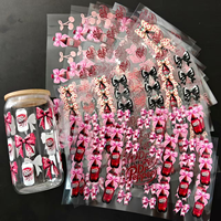 Vente en gros de plastisol UV pour impression par transfert, autocollant résistant aux rayures et imperméable pour gobelets en verre de 16 à 40 oz