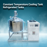 Cuve de refroidissement intelligente à double enveloppe pour le mélange de lait concentré, crème, produits laitiers, yaourt, confiture, boissons, lait de coco, liquide d'œuf et sirop
