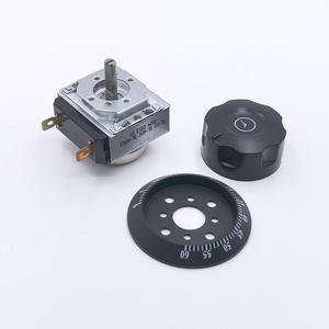 Minuteur de four manuel DKJ/1 avec bouton en fer et plastique, 5-30-60-90-120 minutes, minuteur mécanique SL pour four, usage domestique et hôtelier - Product Image 1