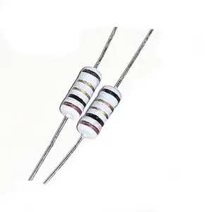 SeekEC sigorta renk yüzük altın karbon Wirewound direnç 1W 2W 1R 2.2R 3.3R 47R 10R 100R ohm Watt