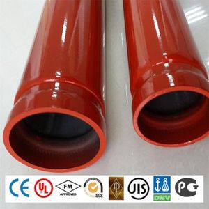 Tubería <span class=keywords><strong>de</strong></span> Acero para Extinción <span class=keywords><strong>de</strong></span> Incendios ASTM A795 Schedule 10 / ASTM A53 Schedule 40, Pintada <span class=keywords><strong>de</strong></span> Rojo, ERW, con Certificación UL - Product Image 3