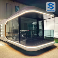Expédition rapide Maison capsule spatiale de luxe avec chambre et salon Cuisine Petite maison intelligente moderne préfabriquée Commande urgente