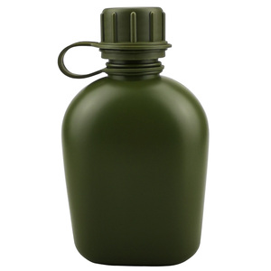 Equipo de defensa personal de muestra gratis: botella de agua táctica para exteriores con tapa, 1000ml, cantimplora de PE, venta al por mayor - Product Image 4