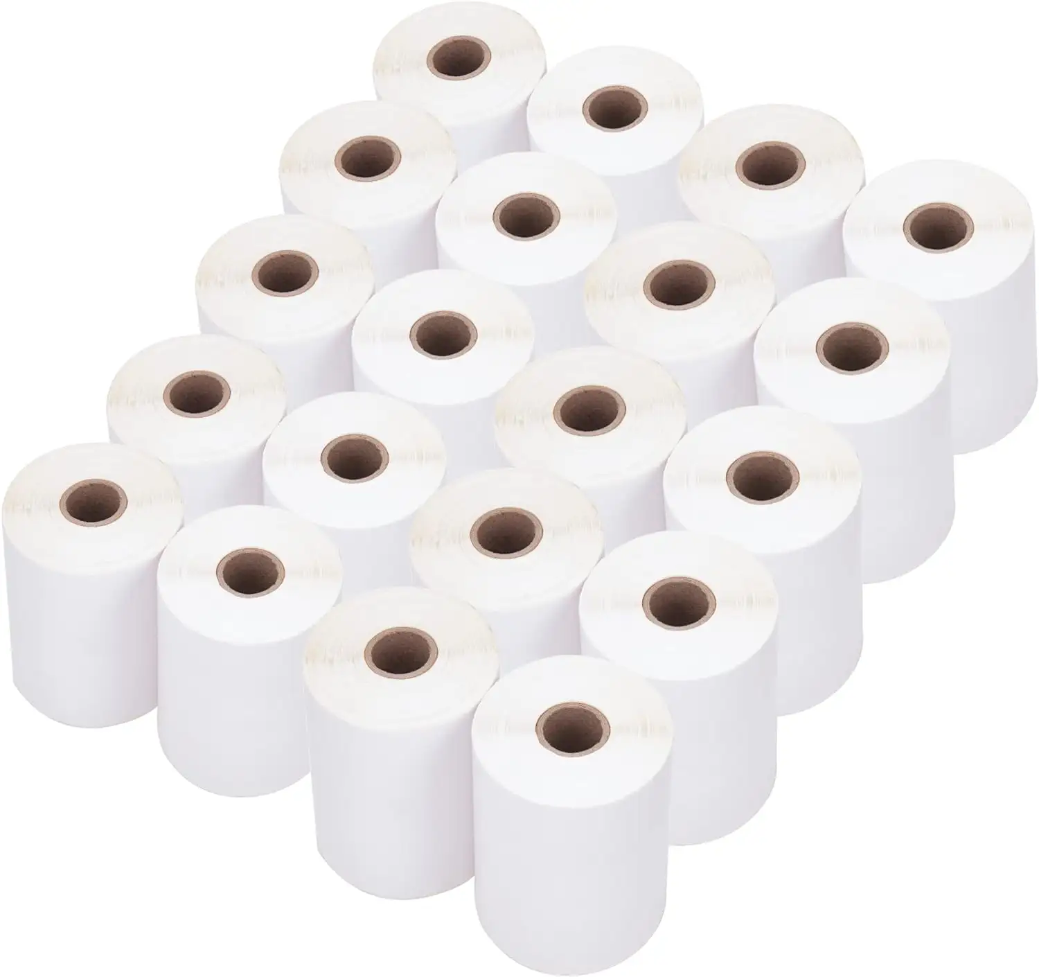 20 gulungan 250 buah PER rol kertas daur ulang antiair gulungan merekat sendiri label termal untuk pengiriman & kemasan