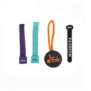 Tirazip Personalizzato con Logo in Rilievo, Rotondo, <span class=keywords><strong>per</strong></span> Abbigliamento Sportivo, Borse, Giacche, in PVC Morbido - Product Image 1