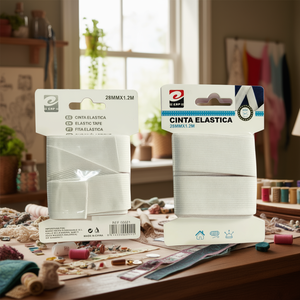 Nastro elastico Erpsl 28mmx1,2m bianco per cucito e artigianato - Product Image 2