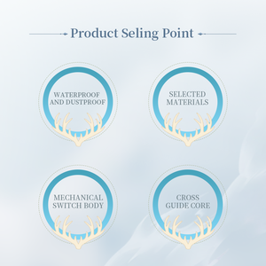 Switch Kailh Box Arctic Fox a 5 pin Cliky - Pre-lubrificato di fabbrica, Antipolvere, con Diffusore, Switch per Tastiera Personalizzata Fai-da-te - Product Image 2