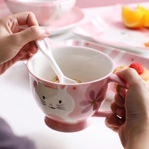 Taza de Cerámica con Diseño de Animal, Creativa, Pintada a Mano, 3D, con Asa, para Café, Té, Leche, <span class=keywords><strong>Desayuno</strong></span>, Regalos Originales - Product Image 1