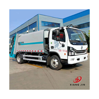 Camions à ordures compacts Dongfeng, compresseur hydraulique pour ordures, camion à ordures