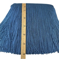 Bordure en boucle tressée 100% rayonne 30cm, frange lisse décorative personnalisée pour canapé, rideau, coussin, passementeries