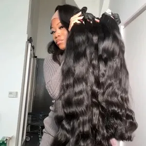 Drop Shipping Vietnamese Raw Hair Double Drawn Bundles Virgin Cuticle Aligned Hair Natural Cambodian Wavy Human Hair Vendor